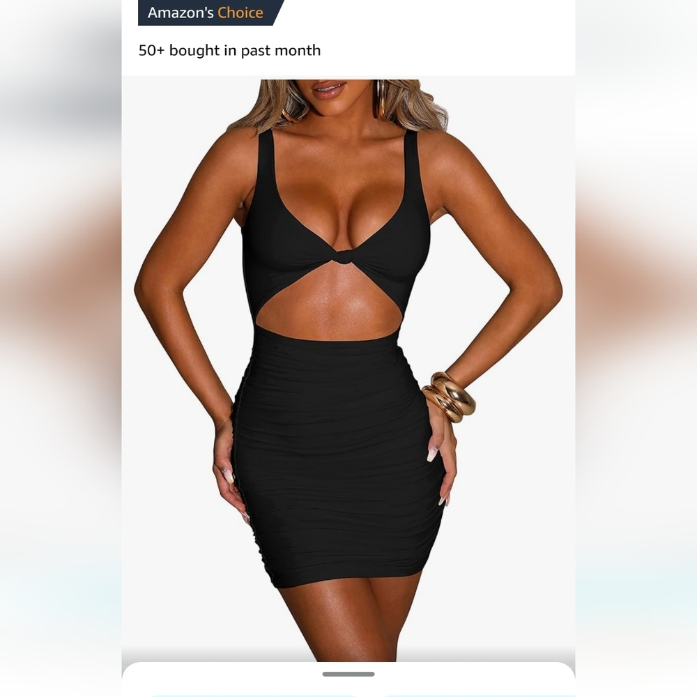 Black Cut Out Dress